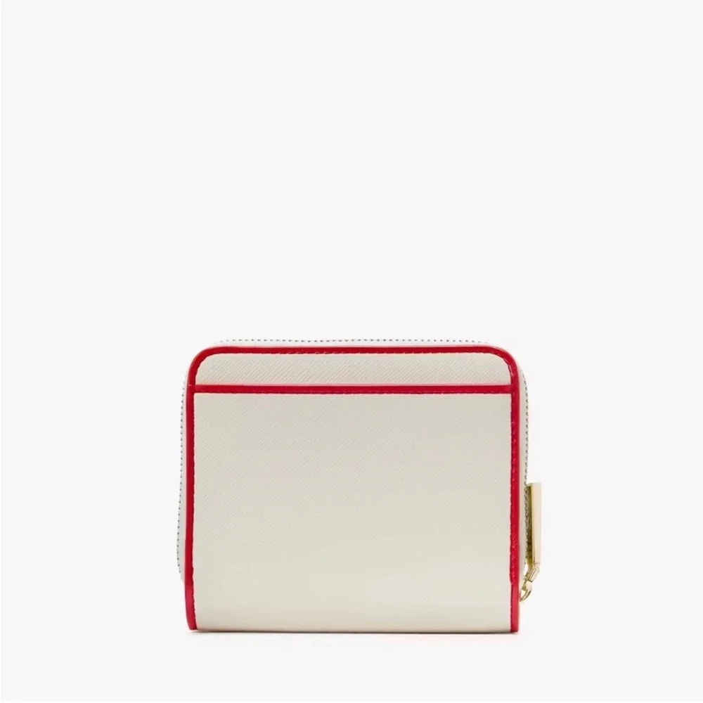 ♠️kate spade Strawberry Dreams Small Zip Around Bifold Wallet NWT - Picture 4 of 6